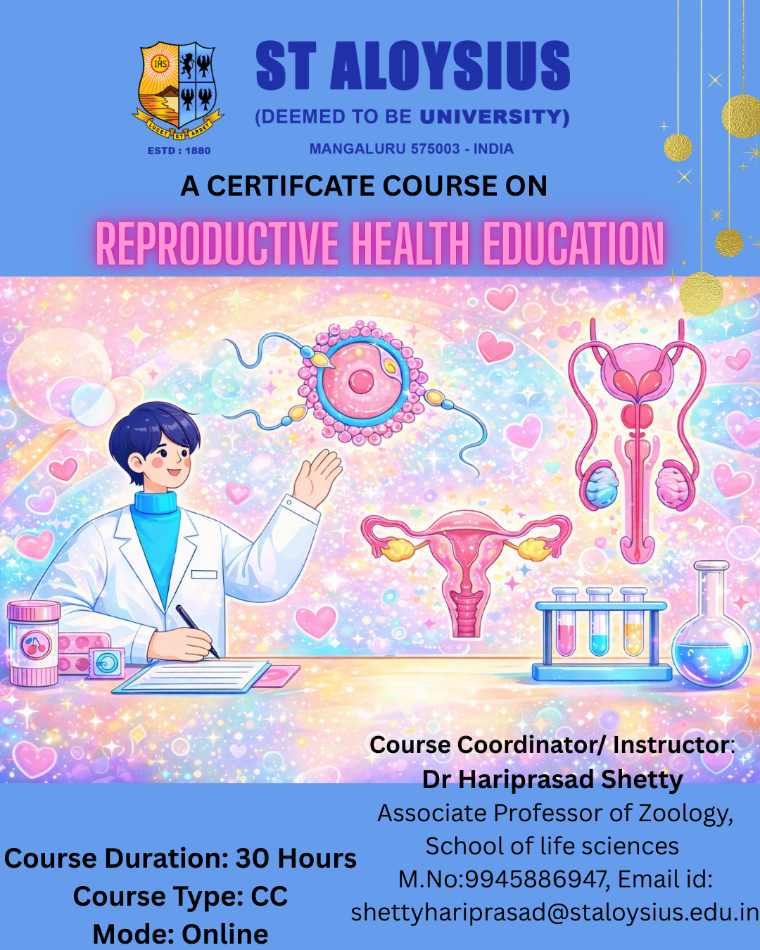 Reproductive Health Training St Aloysius (Deemed to be University) LMS | REPRODUCTIVE HEALTH EDUCATION